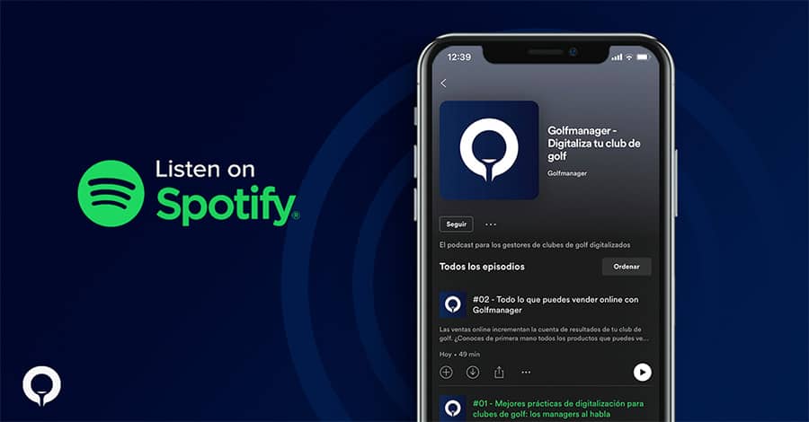 Podcast on golf digitization in Spotify